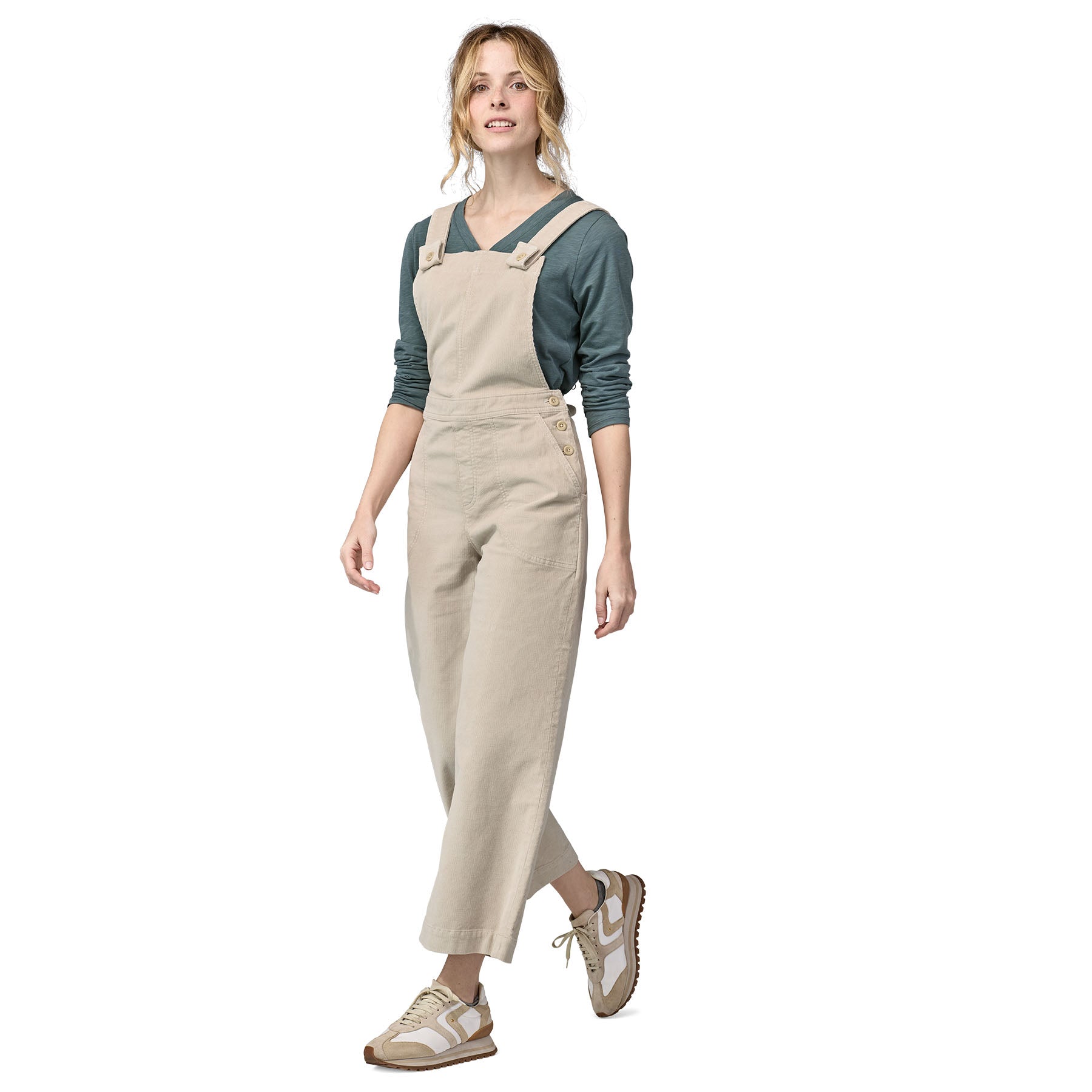 Women's Stand Up® Cropped Corduroy Overalls - Image 2